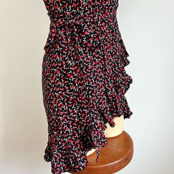 Tropiks Swimwear Women’s XS Floral Short Sleeve Asymmetrical Cover Up Dress NWT - Picture 5 of 10